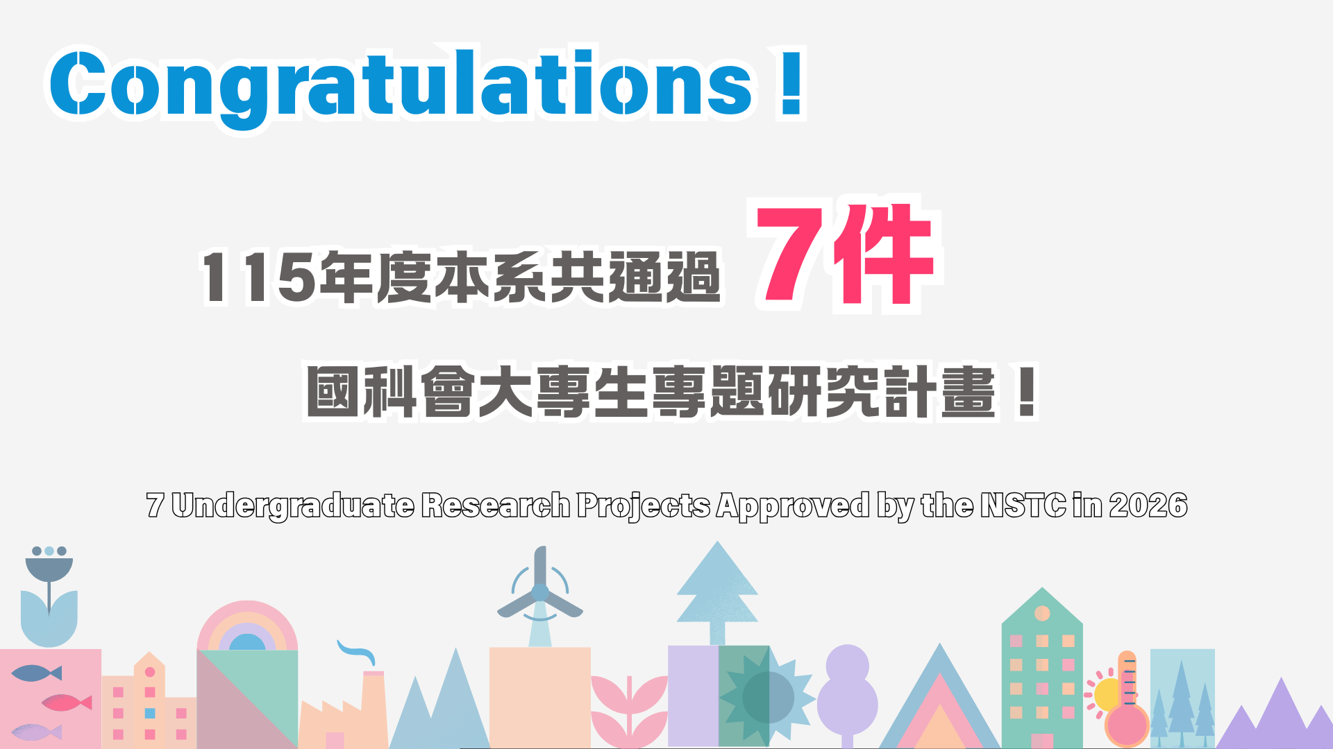2026國科會大專生專題研究計畫
